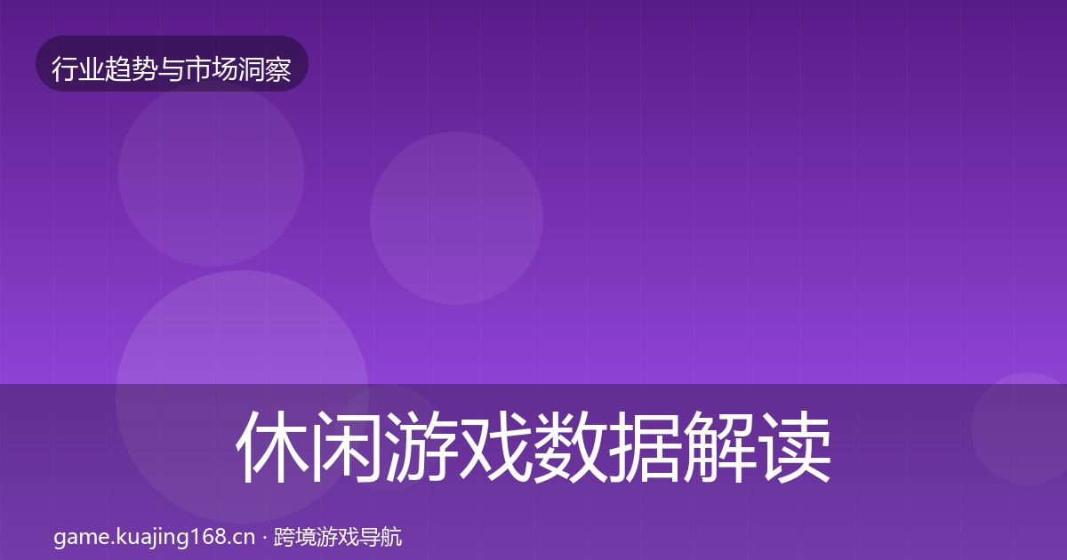 休闲游戏数据解读要点梳理·第653篇
