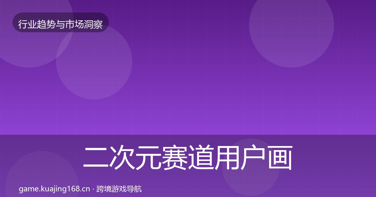 二次元赛道用户画像实践指南·第667篇