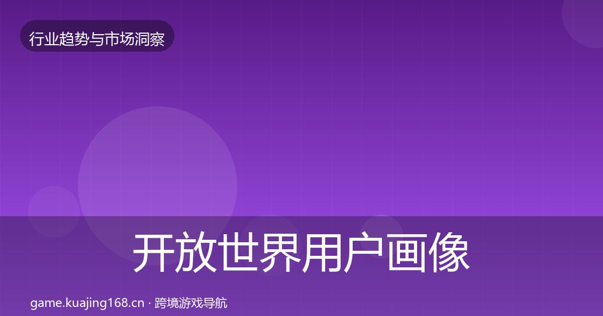 开放世界用户画像全攻略·第668篇