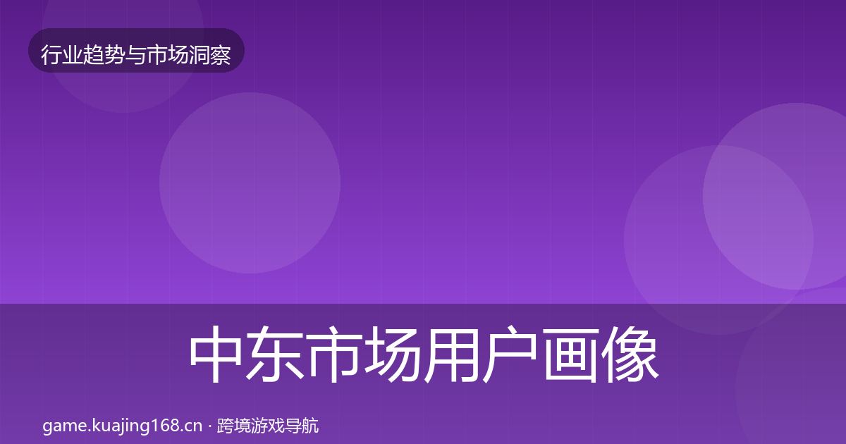 中东市场用户画像入门到进阶·第668篇