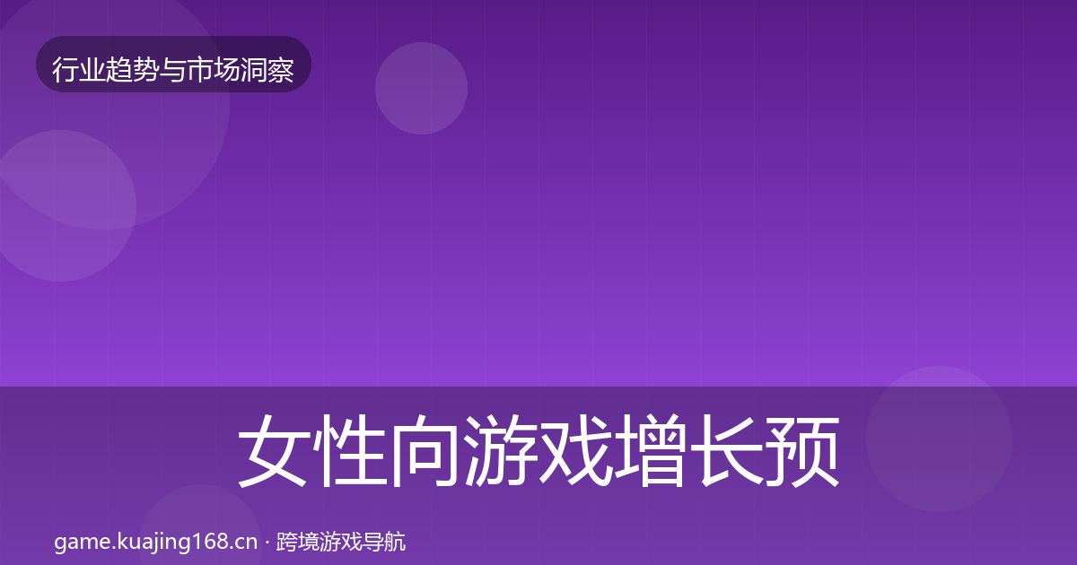 女性向游戏增长预测入门到进阶·第672篇