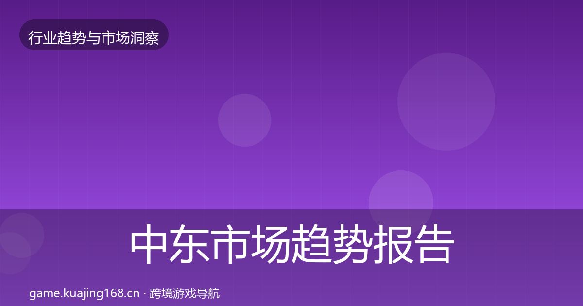 中东市场趋势报告入门到进阶·第688篇