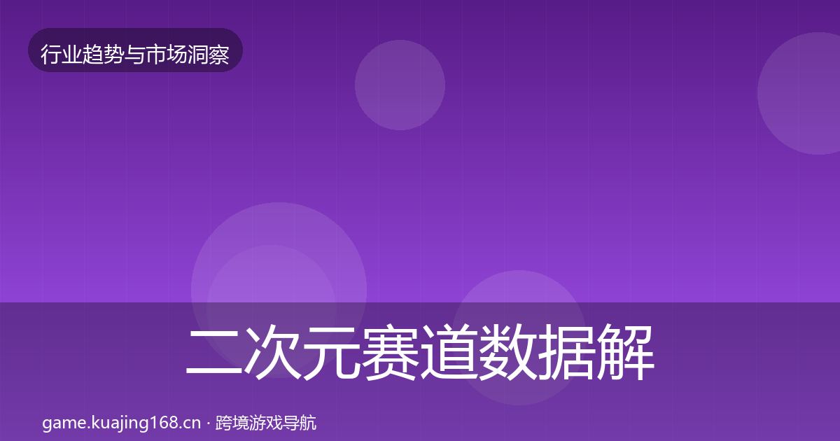 二次元赛道数据解读实践指南·第692篇