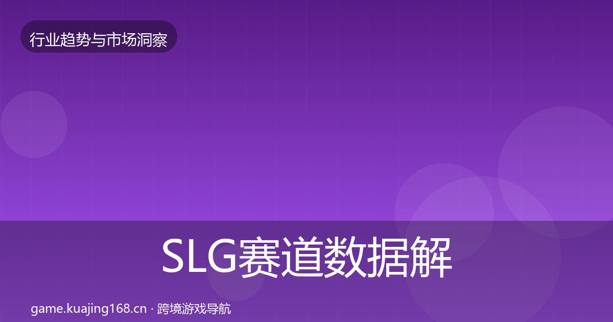 SLG赛道数据解读入门到进阶·第695篇