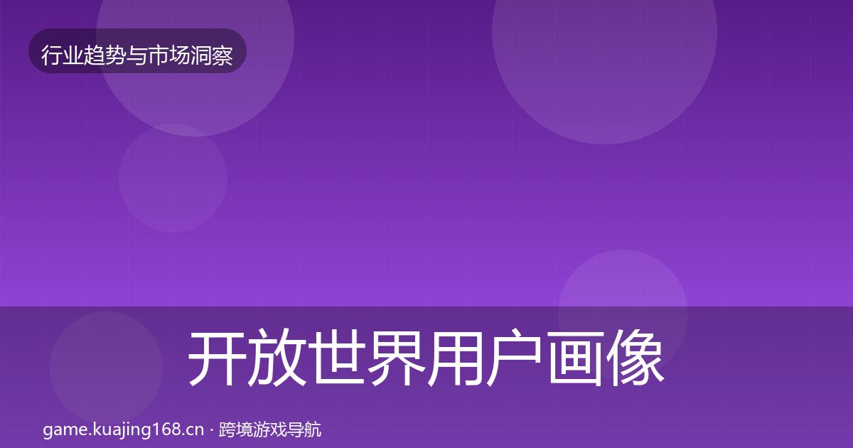 开放世界用户画像全攻略·第708篇