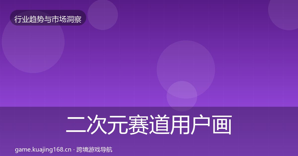 二次元赛道用户画像实践指南·第747篇