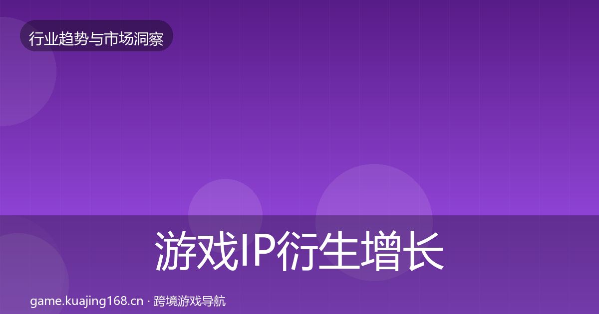 游戏IP衍生增长预测要点梳理·第755篇