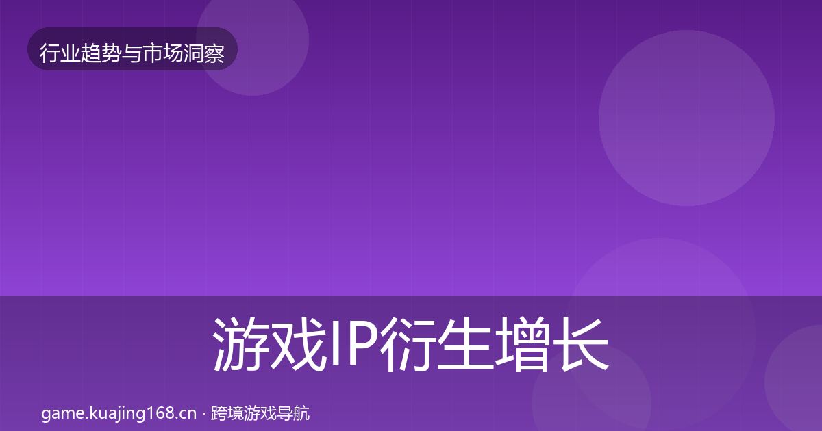 游戏IP衍生增长预测要点梳理·第795篇