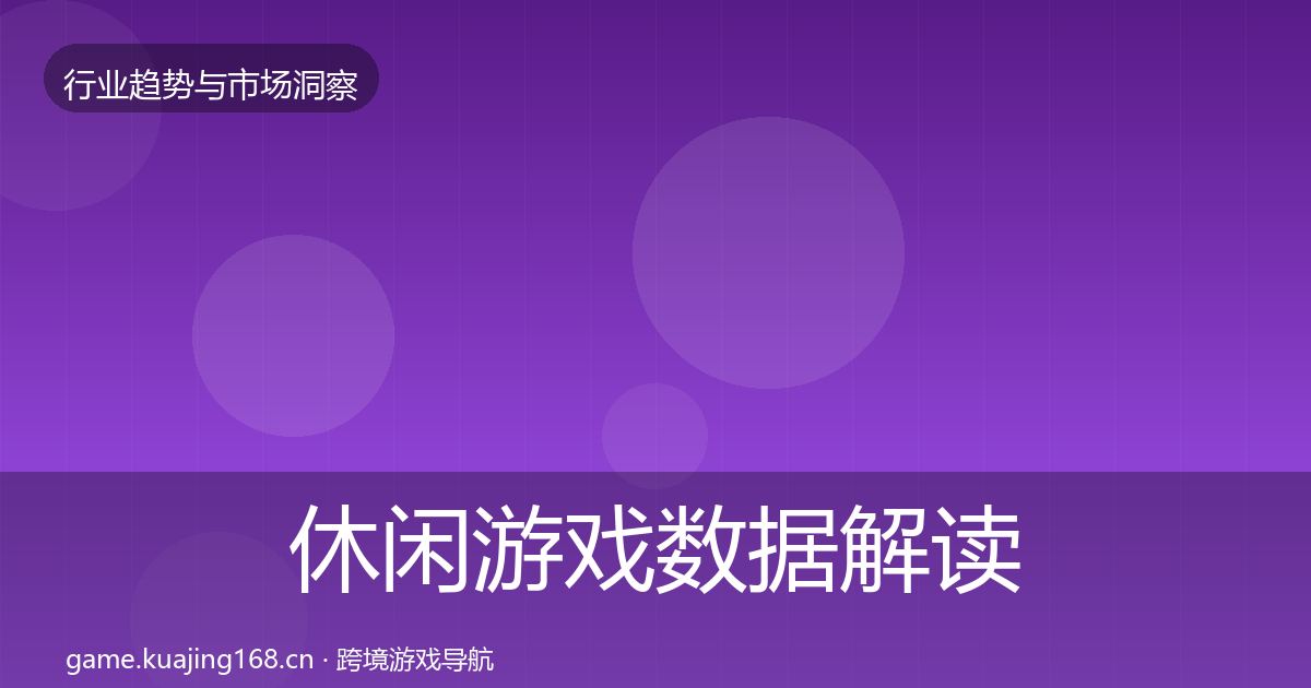 休闲游戏数据解读要点梳理·第813篇