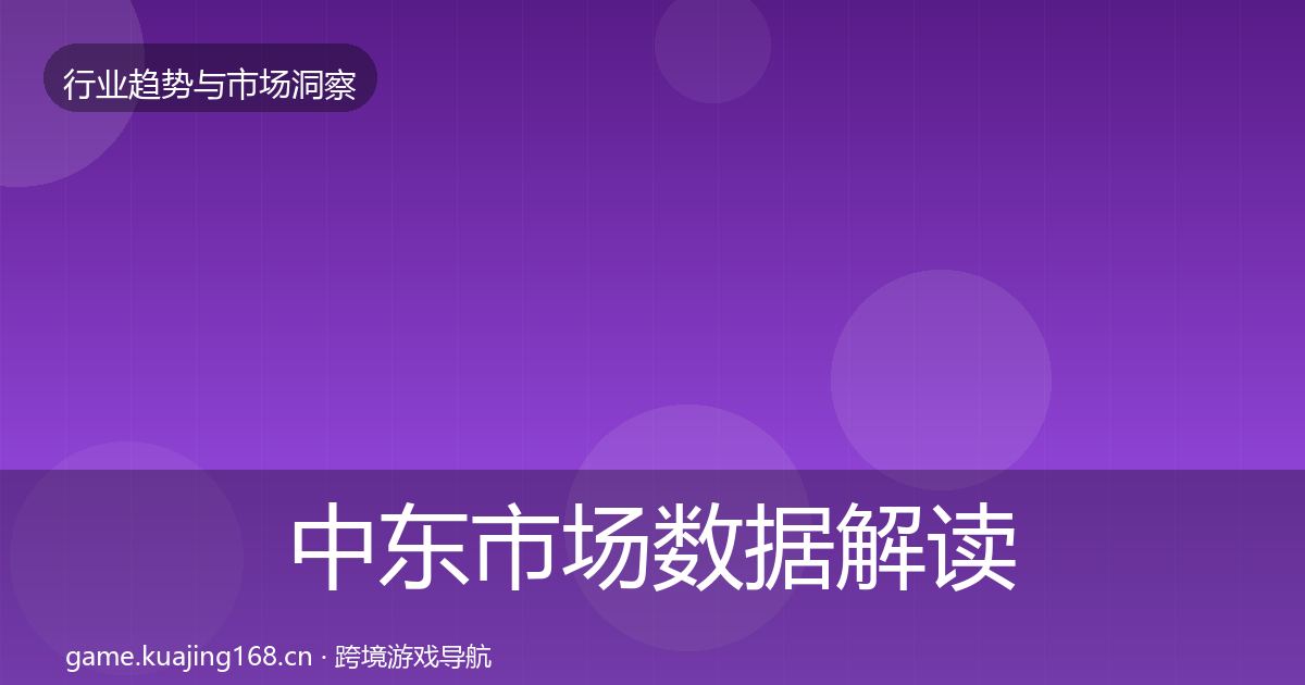 中东市场数据解读入门到进阶·第813篇
