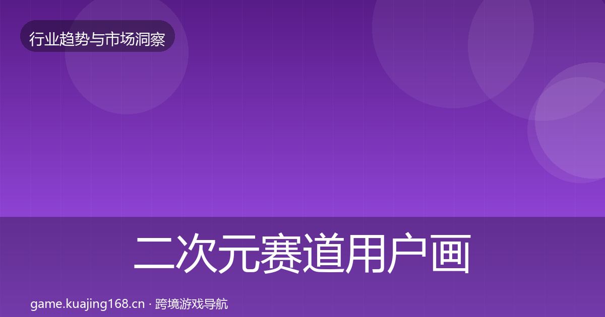 二次元赛道用户画像实践指南·第827篇
