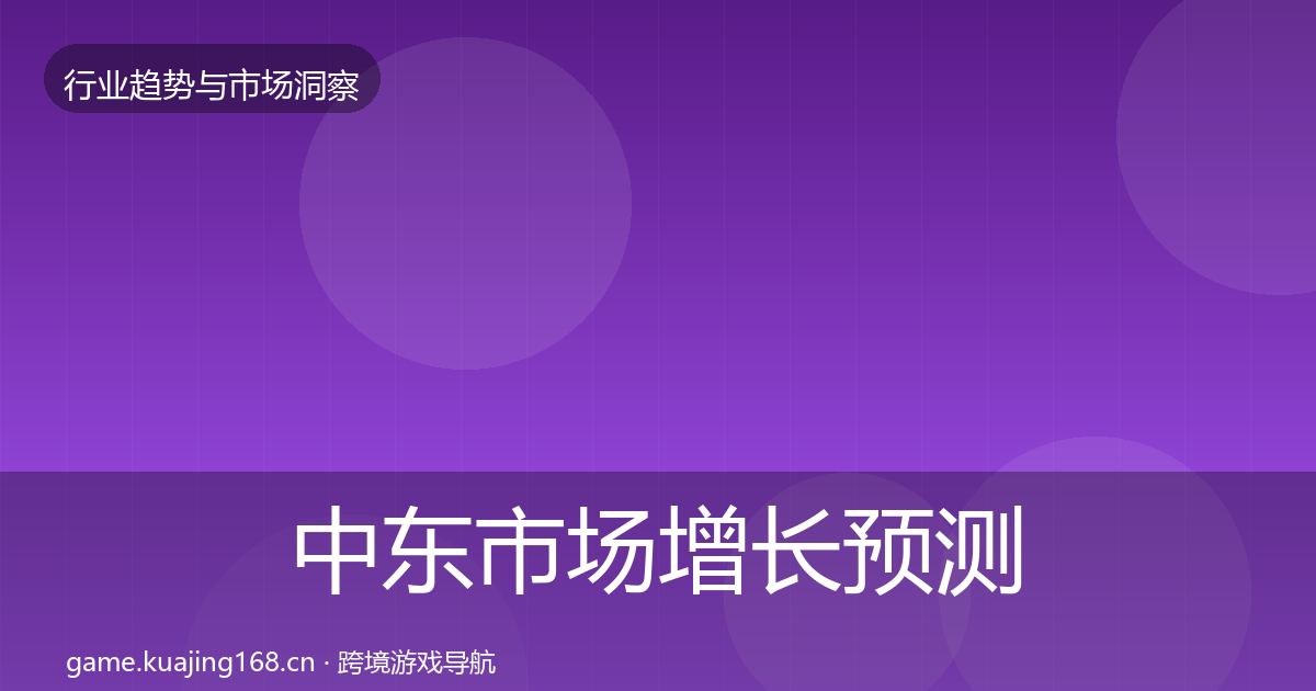 中东市场增长预测入门到进阶·第833篇