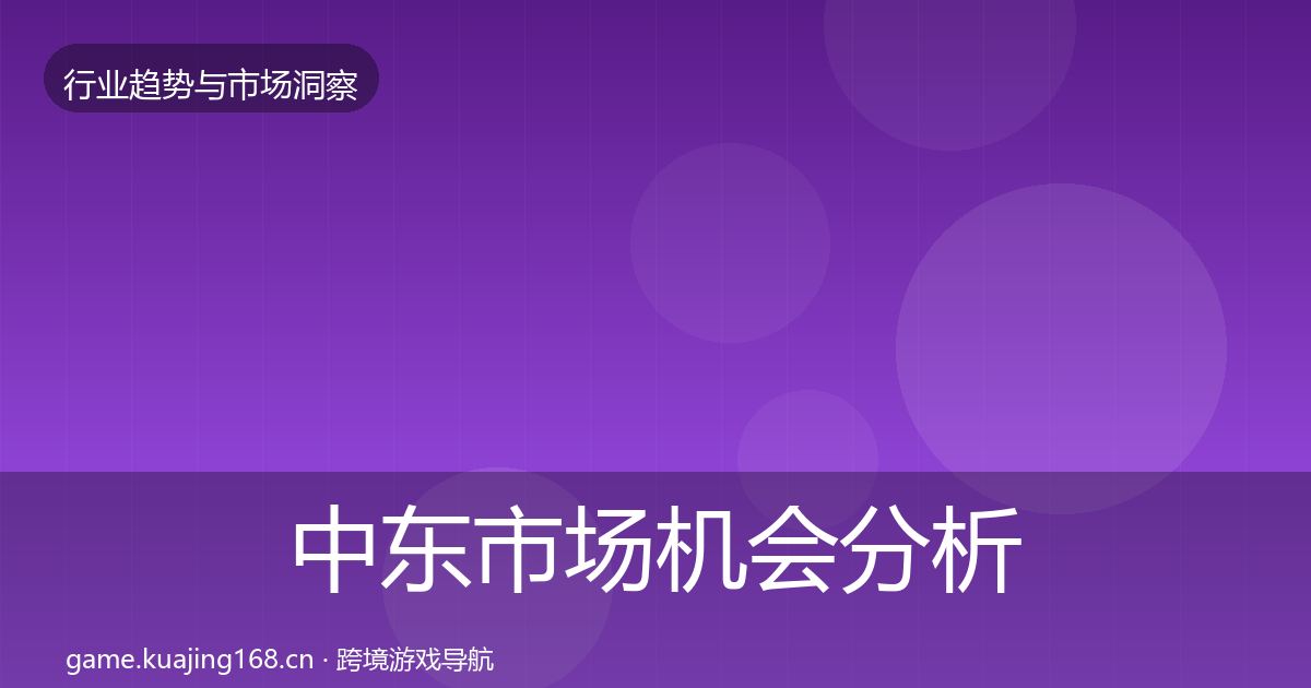 中东市场机会分析入门到进阶·第858篇