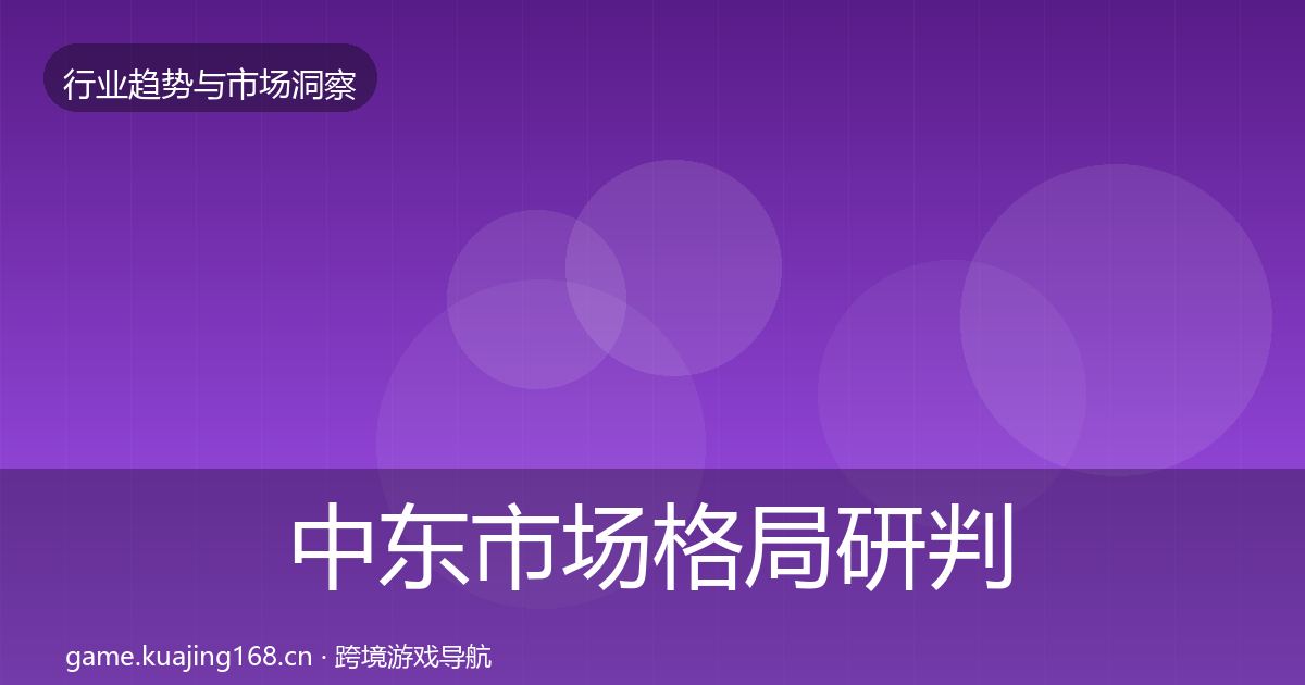 中东市场格局研判入门到进阶·第863篇