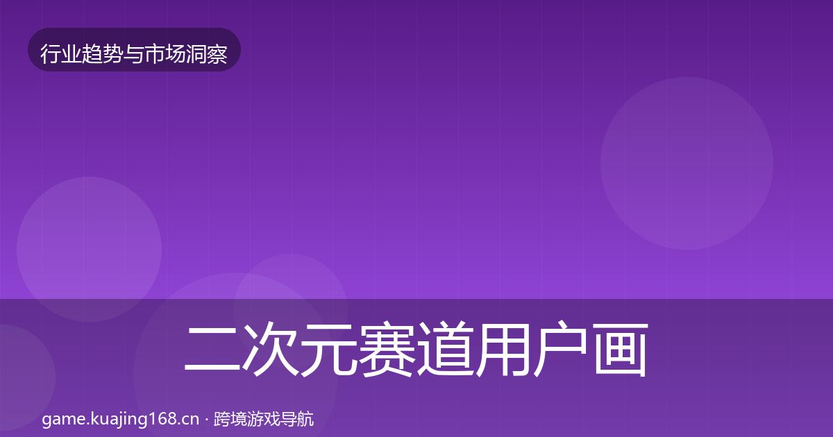 二次元赛道用户画像实践指南·第867篇