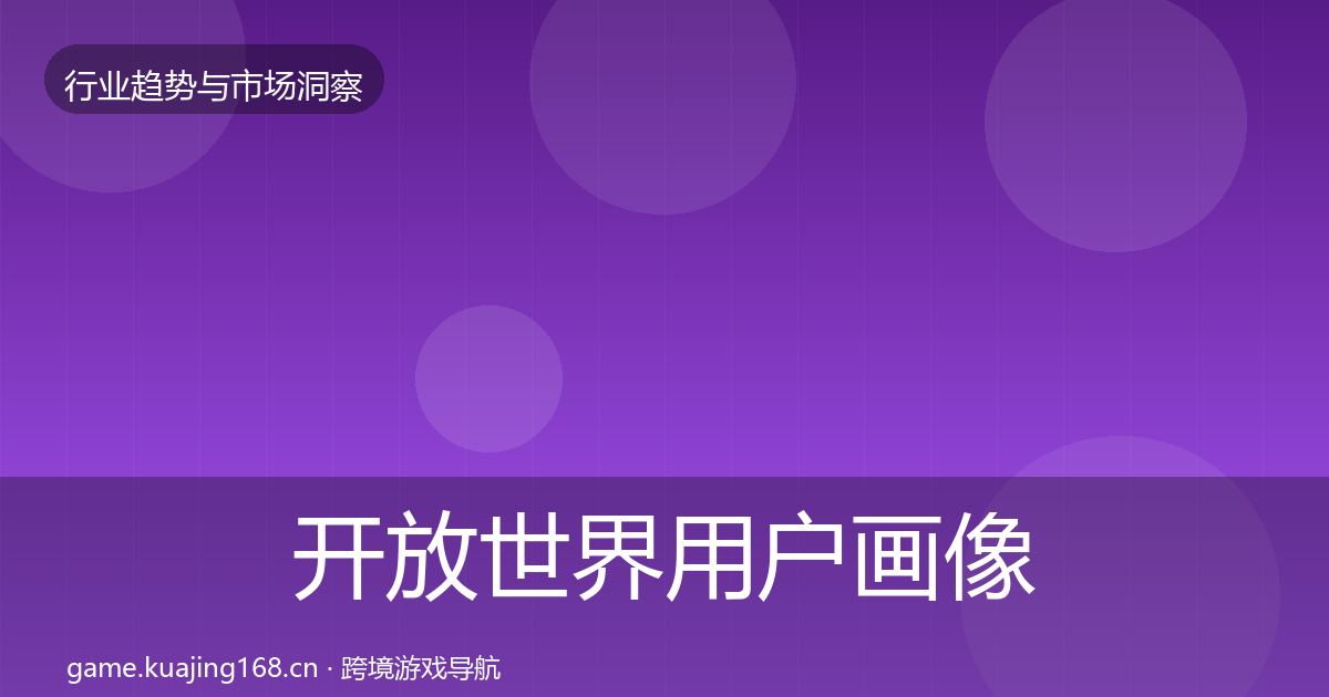 开放世界用户画像全攻略·第868篇