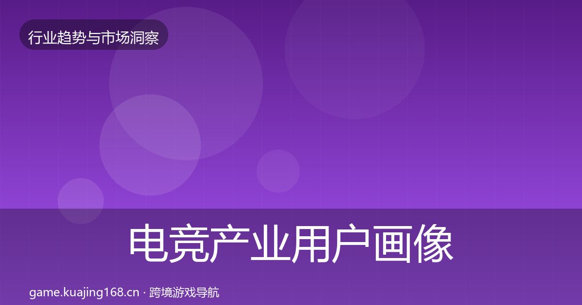 电竞产业用户画像实践指南·第868篇