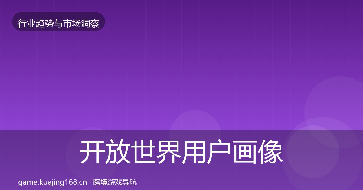 开放世界用户画像全攻略·第908篇