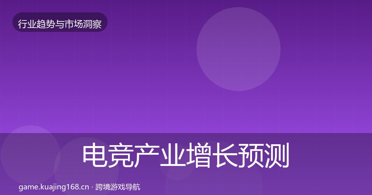 电竞产业增长预测实践指南·第913篇