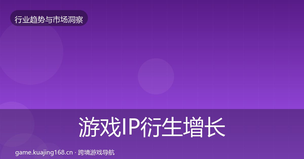 游戏IP衍生增长预测要点梳理·第915篇