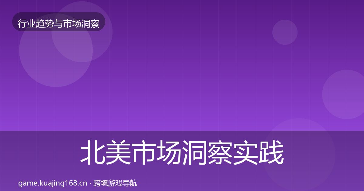 北美市场洞察实践指南·第924篇