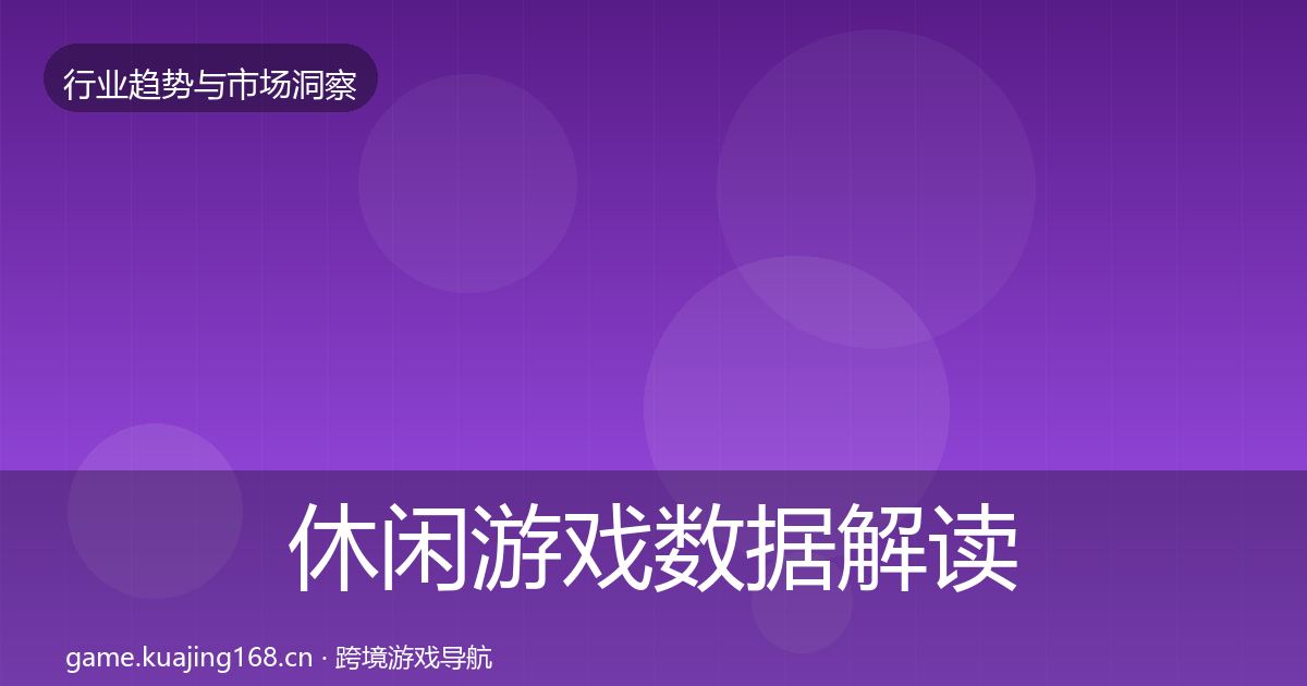 休闲游戏数据解读要点梳理·第933篇