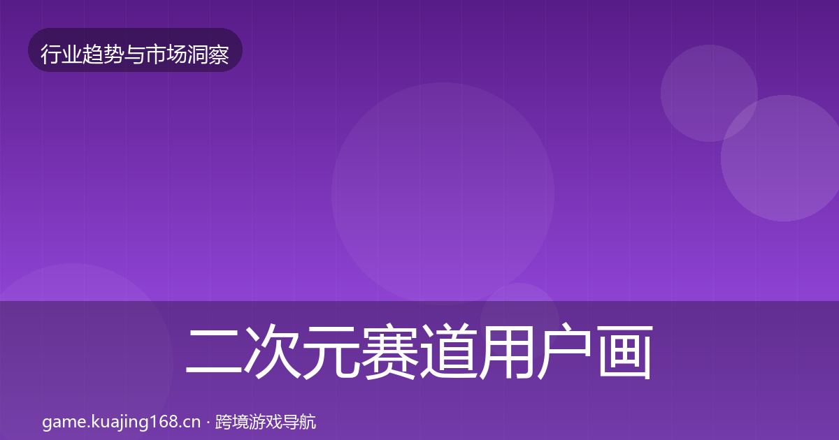 二次元赛道用户画像实践指南·第947篇