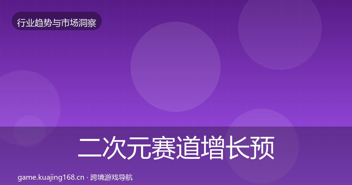 二次元赛道增长预测实践指南·第952篇