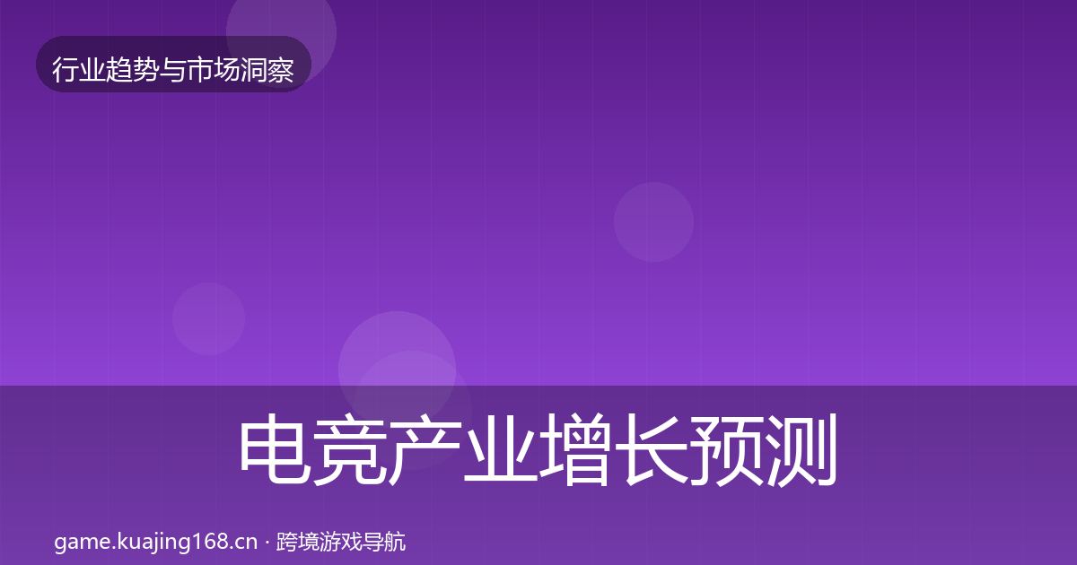电竞产业增长预测实践指南·第953篇