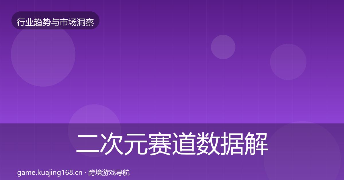 二次元赛道数据解读实践指南·第972篇