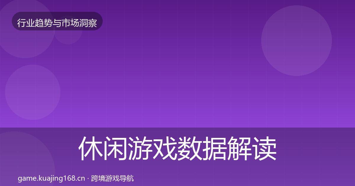休闲游戏数据解读要点梳理·第973篇