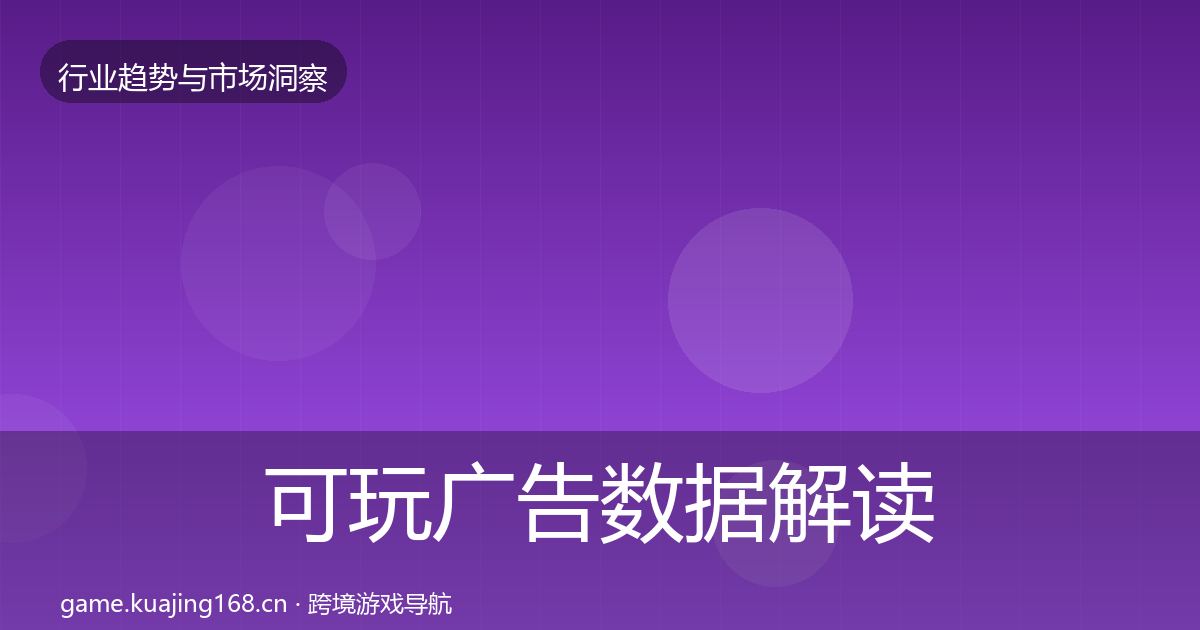 可玩广告数据解读入门到进阶·第974篇
