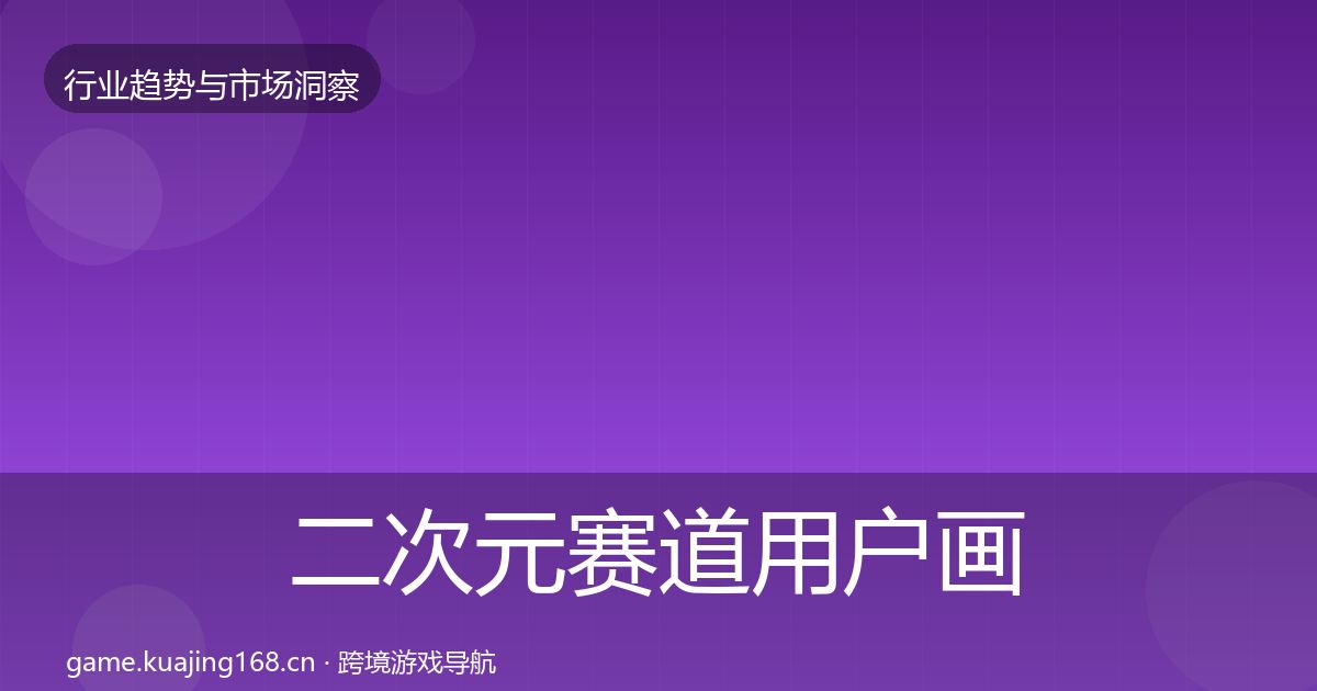 二次元赛道用户画像实践指南·第987篇