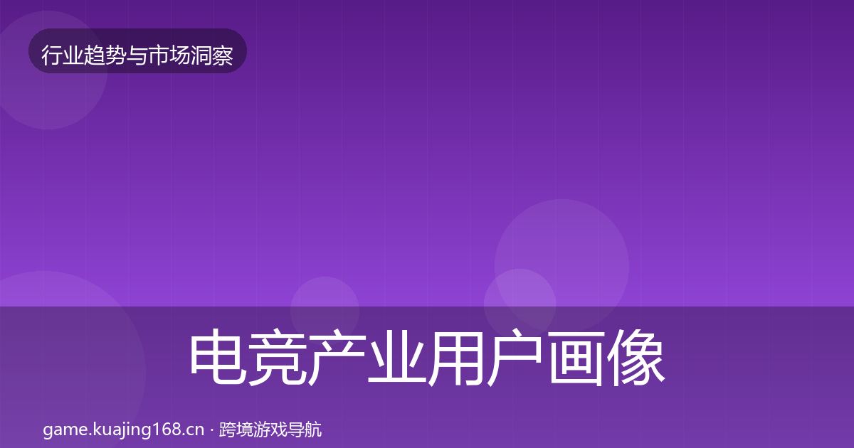 电竞产业用户画像实践指南·第988篇