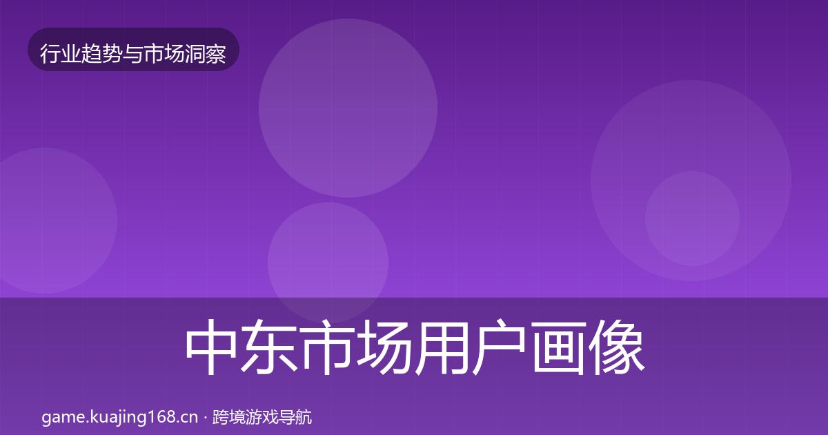 中东市场用户画像入门到进阶·第988篇