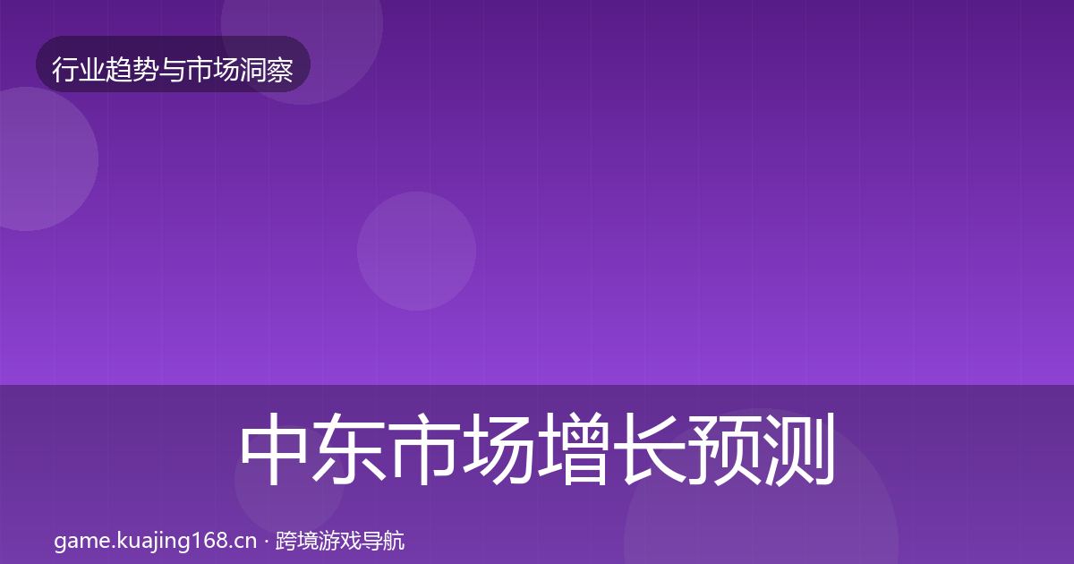 中东市场增长预测入门到进阶·第993篇