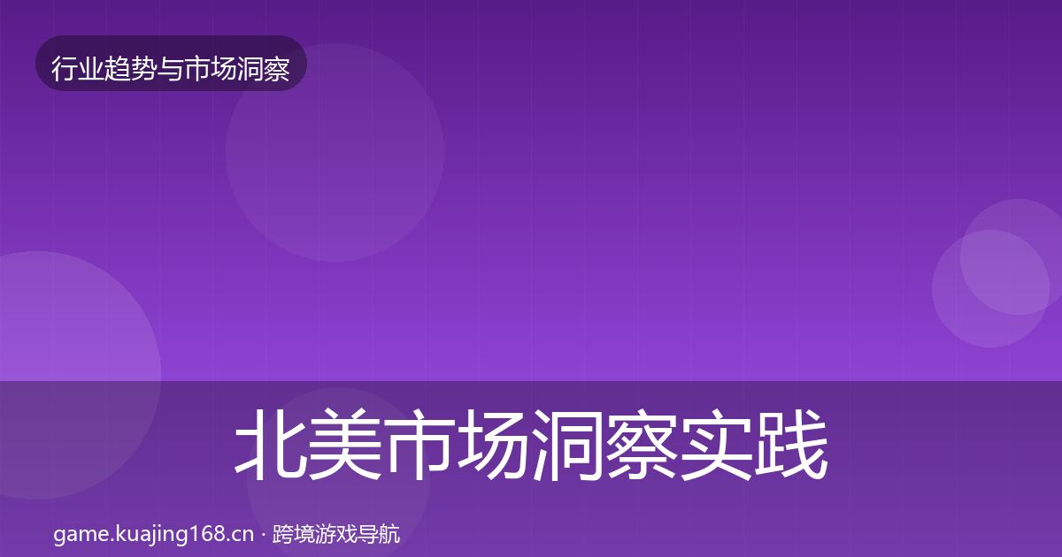 北美市场洞察实践指南·第1004篇