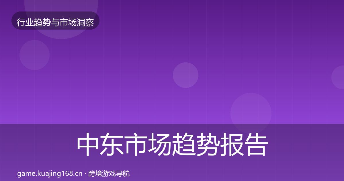 中东市场趋势报告入门到进阶·第1008篇