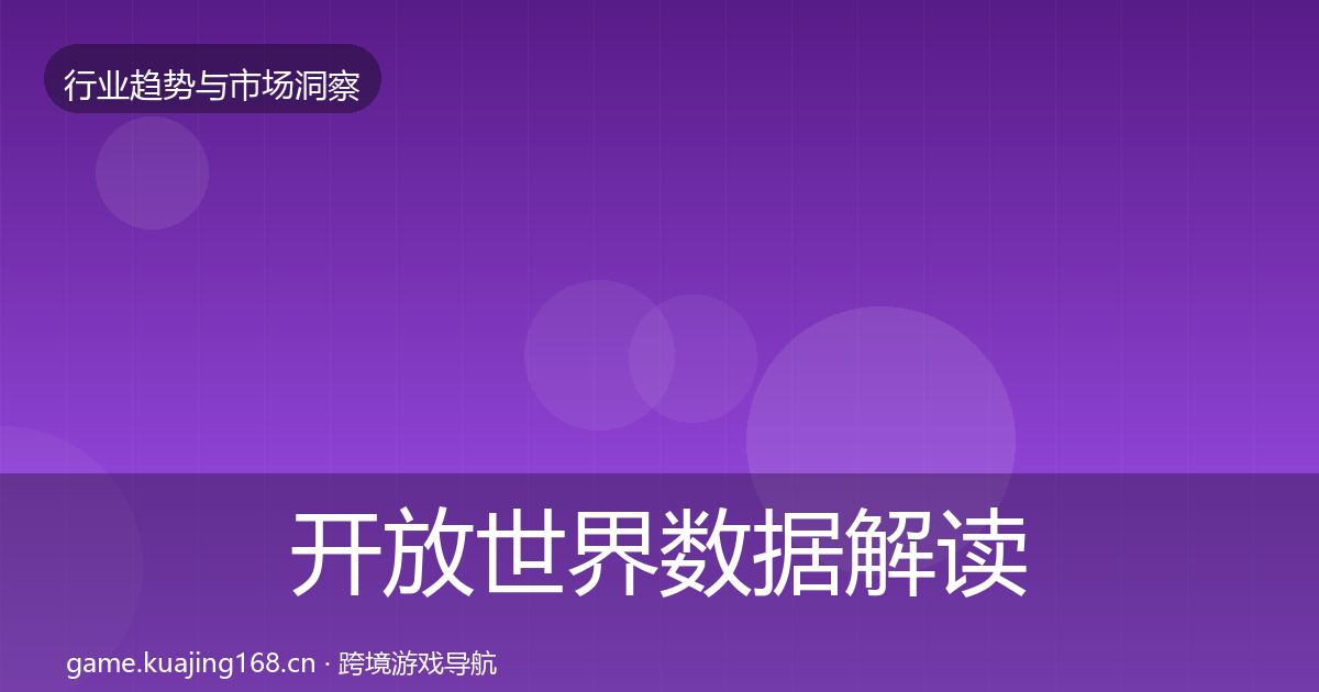 开放世界数据解读全攻略·第1013篇