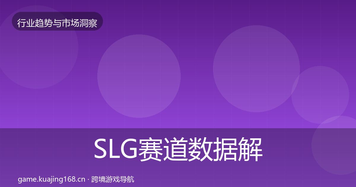 SLG赛道数据解读入门到进阶·第1015篇