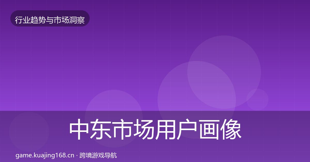 中东市场用户画像入门到进阶·第1028篇