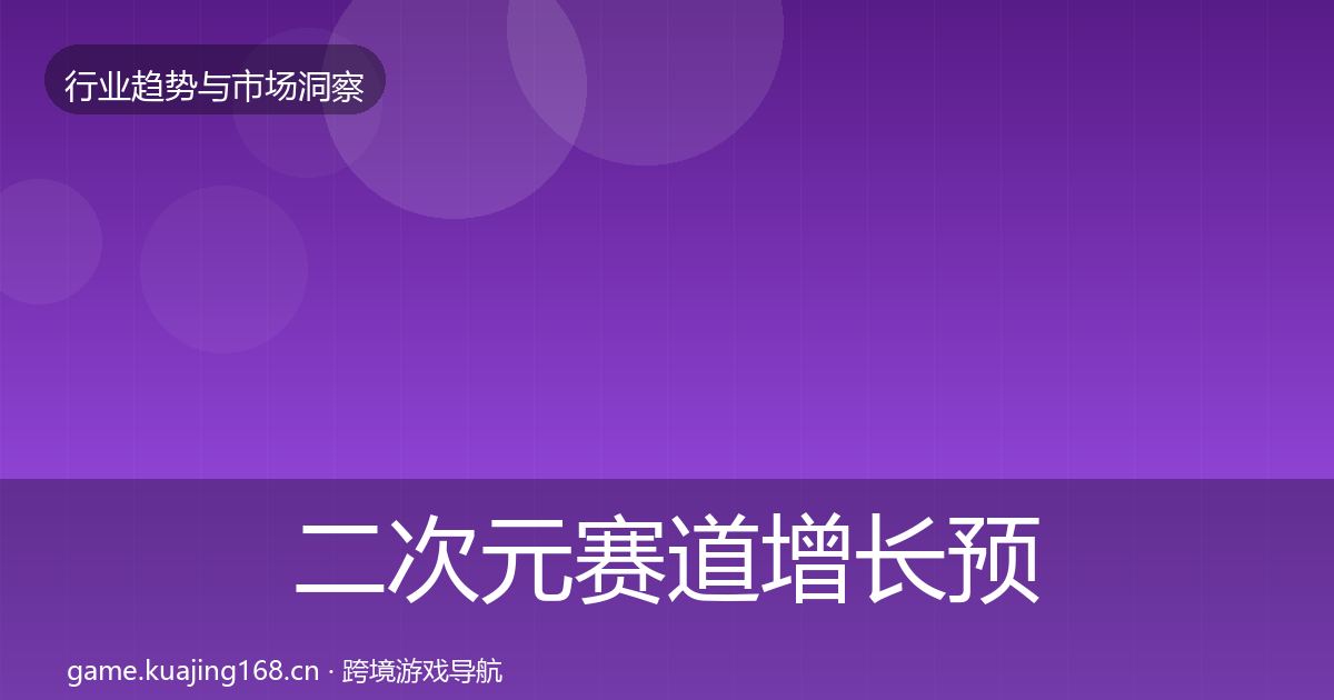 二次元赛道增长预测实践指南·第1032篇
