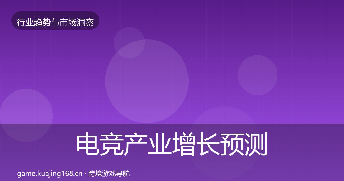 电竞产业增长预测实践指南·第1033篇