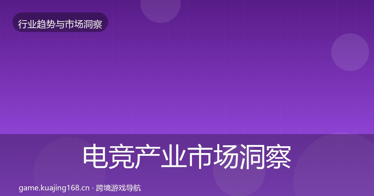 电竞产业市场洞察实践指南·第1043篇