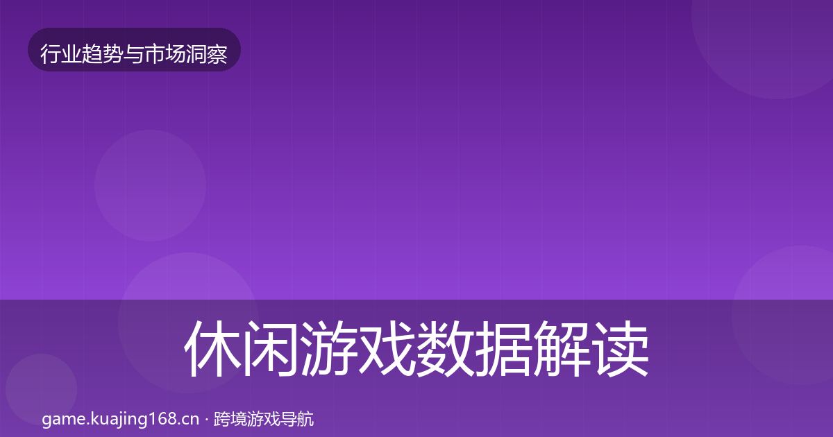 休闲游戏数据解读要点梳理·第1053篇