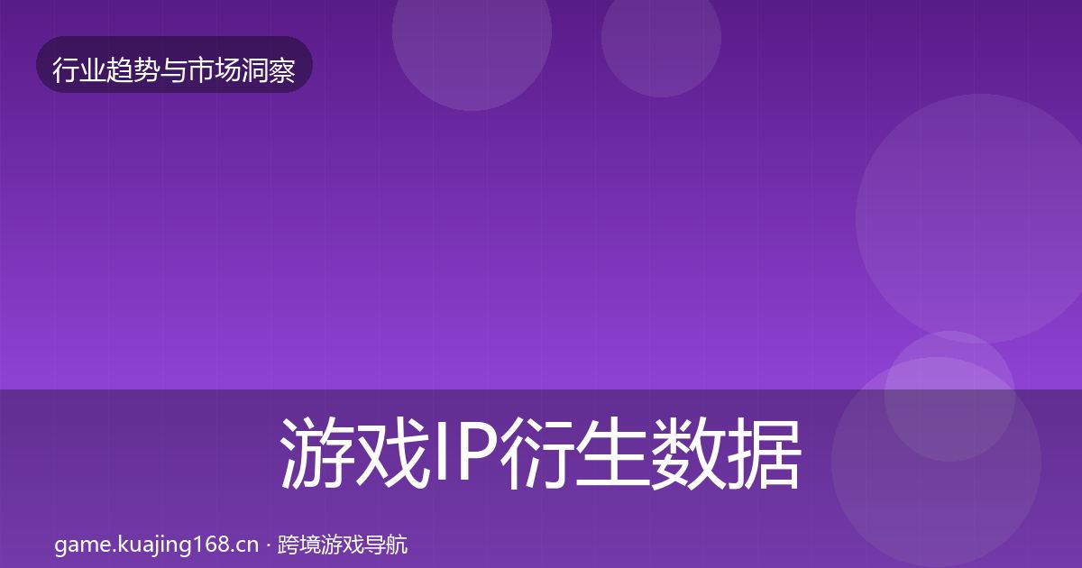 游戏IP衍生数据解读要点梳理·第1055篇