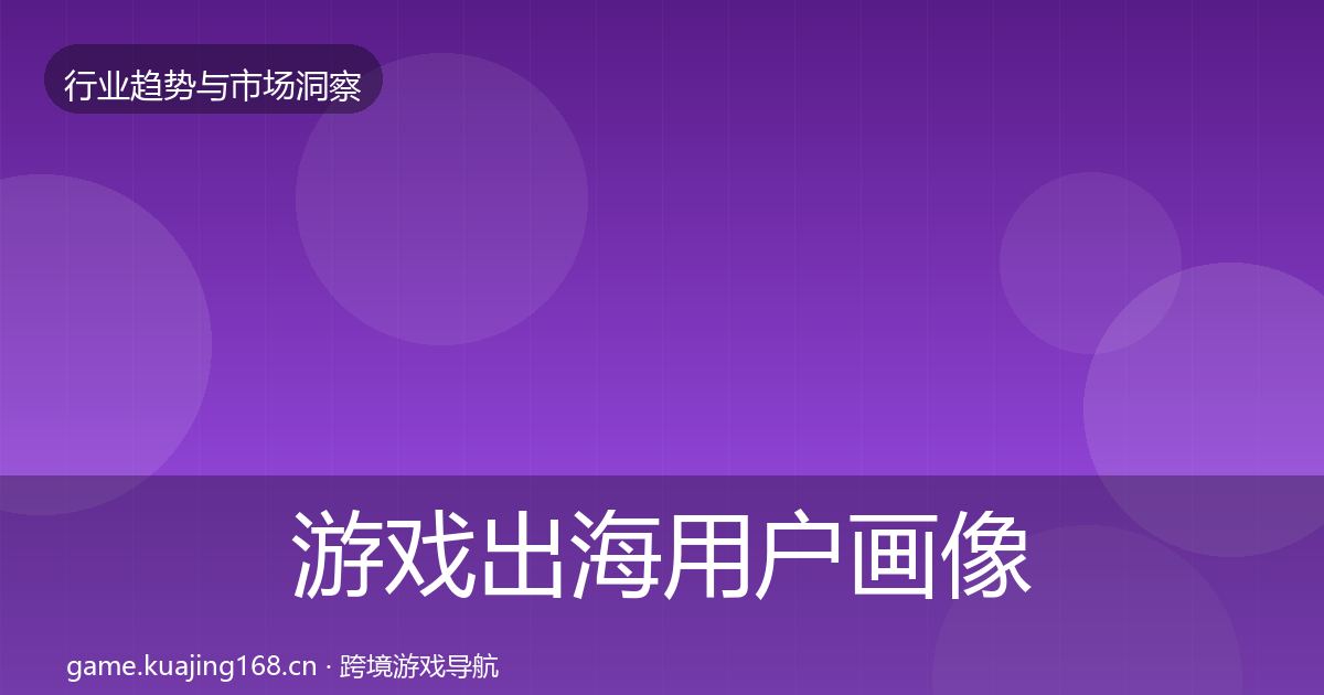 游戏出海用户画像全攻略·第1067篇