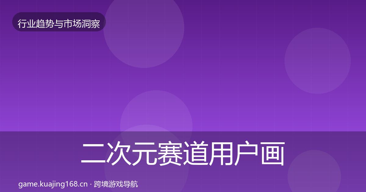 二次元赛道用户画像实践指南·第1067篇