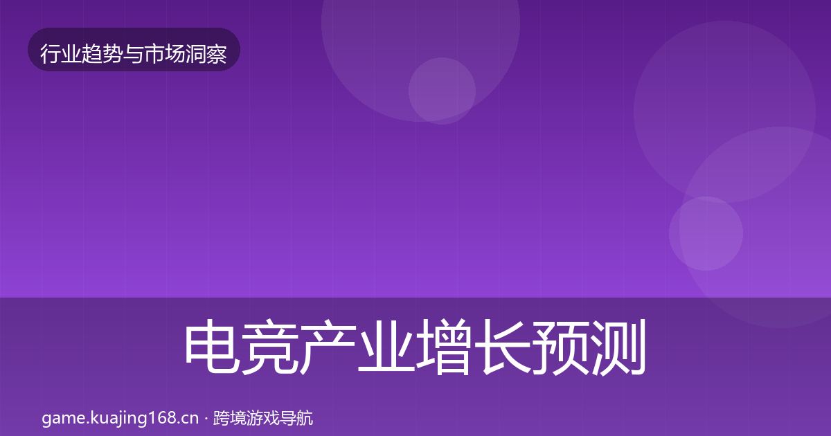 电竞产业增长预测实践指南·第1073篇