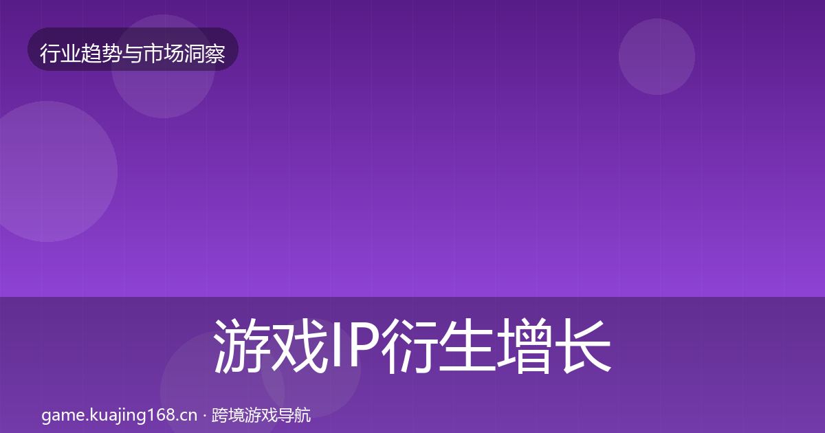 游戏IP衍生增长预测要点梳理·第1075篇